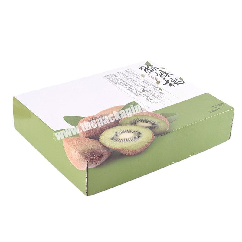 Wholesale strawberry paper custom printing fresh food corrugated carton packaging gable gift fruit box