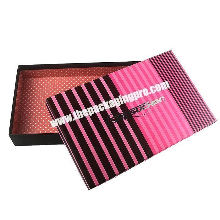 Wholesale top and bottom paper gift box for silk scarf packaging