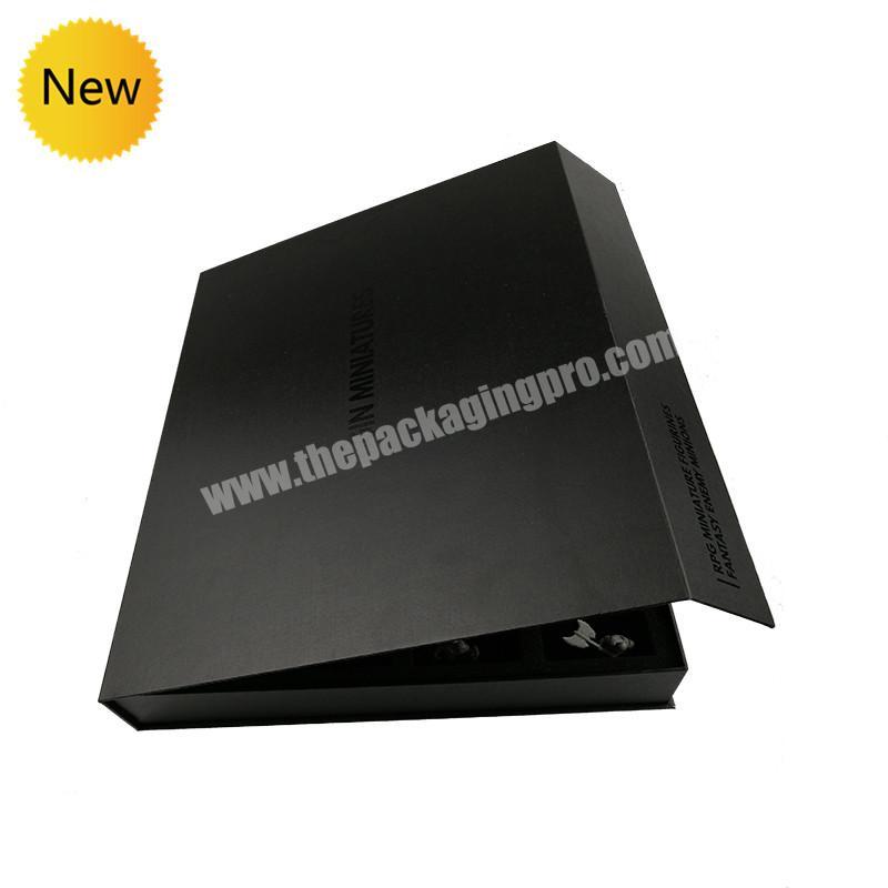 Wholesale Top Quality Empty Matte Black Cardboard Product Packing Gift Box Magnetic with Private Label