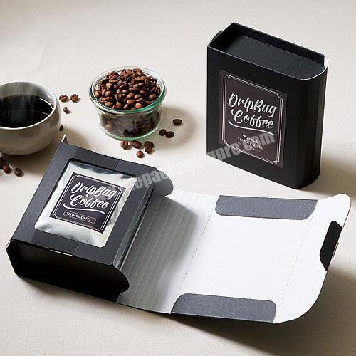 Wholesale Top Sale Low Price Custom Logo Printed Flat Folding Coffee  Tea Capsule Kraft Packing Box