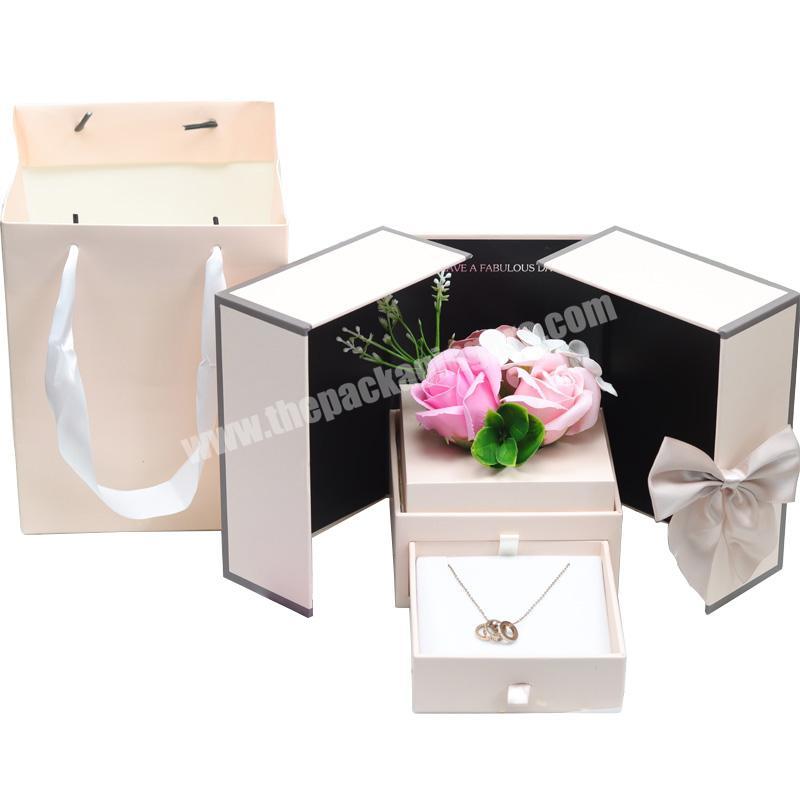 Wholesale Valentine's Day Christmas Foam artificial Rose soap Flower Preserved flowers Valentine gift boxes
