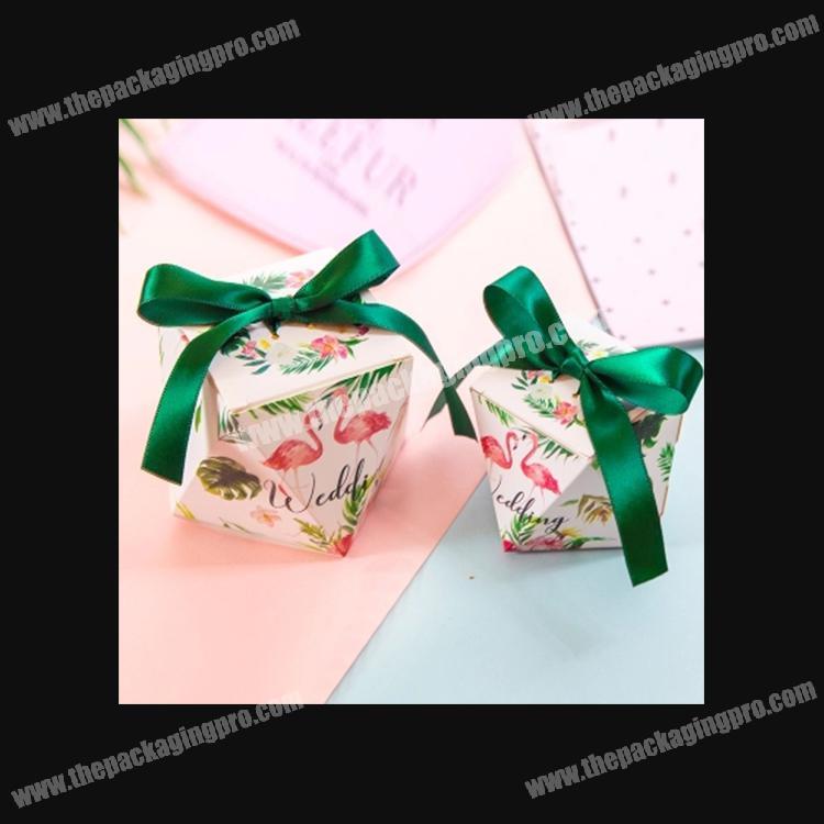 Wholesale wedding invitation candy paper boxes heart shaped box