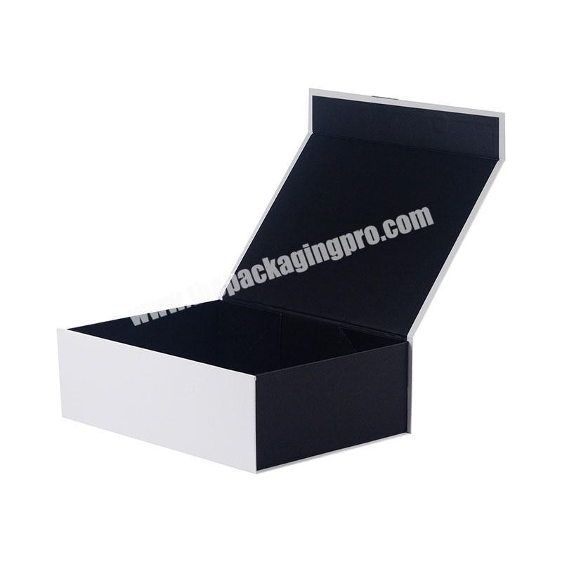 Wholesale white and black travel mugs packaging gift box with magnetic lid