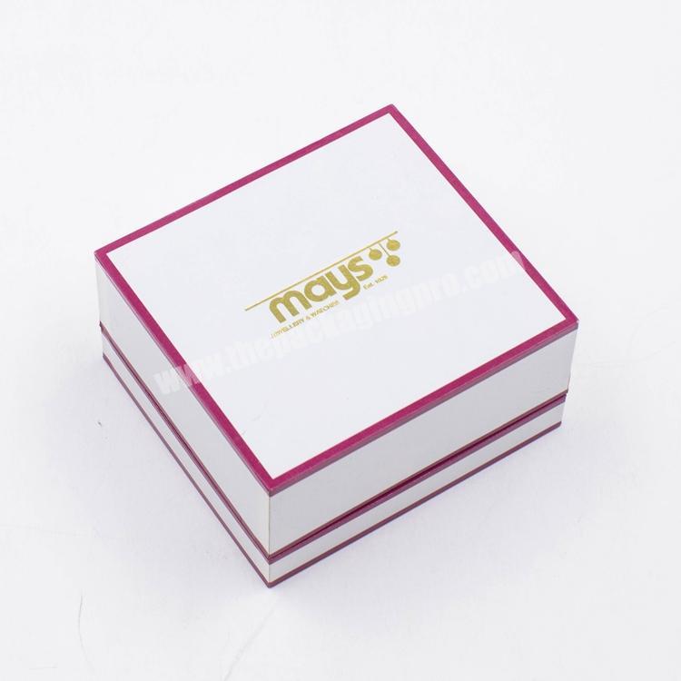 Wholesale white Normal Watch Boxes With  gift box with sponge