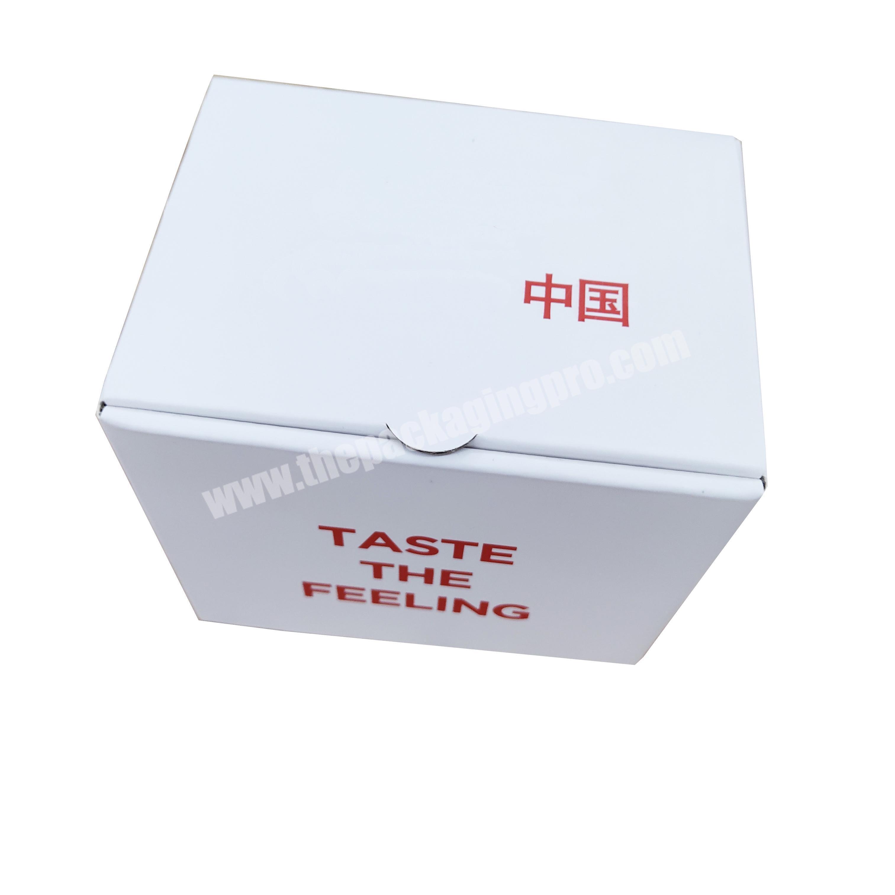 Wholesale White Printed Corrugated Cardboard Creative Paper Carton Packaging Box For Mug Shipping Cups