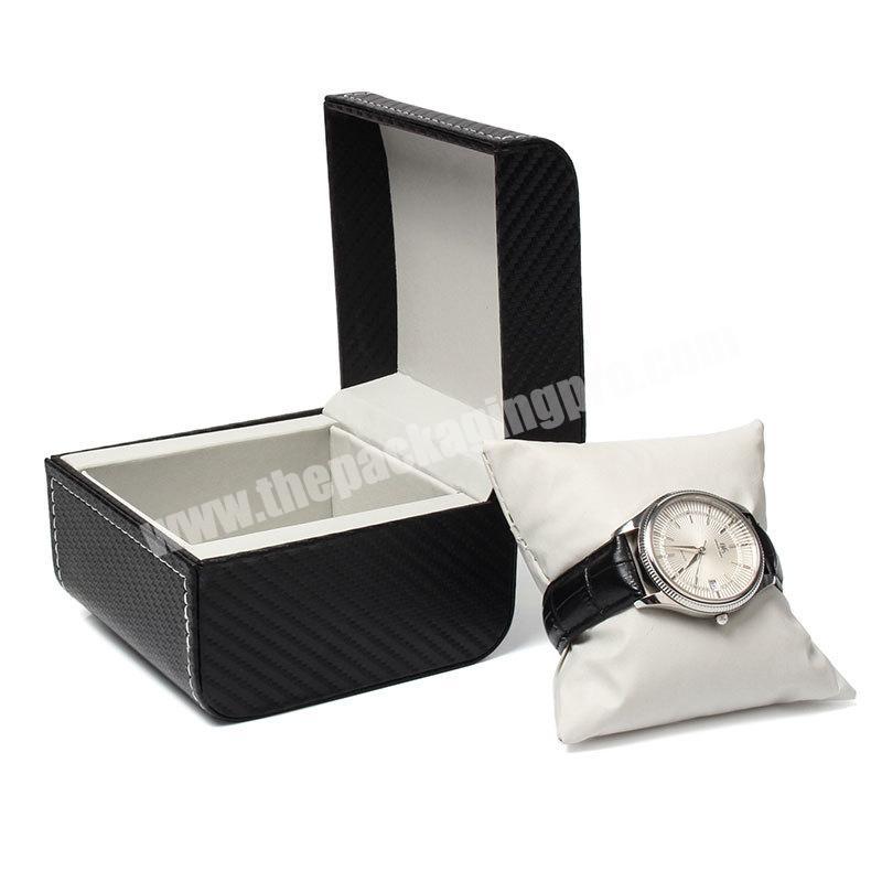Wholesale Women Classic Wrist Black Watch Package Gift Box Luxury PU Leather Watch Display Boxes For Men
