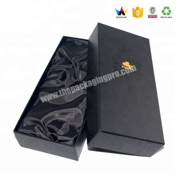 Wholesales Custom Black Satin Lined Gift Box