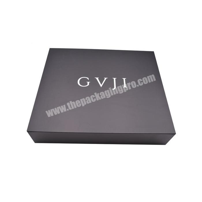Wholesales Custom High Quality black matte magnetic closure gift packaging shoe box  and makeup gift box