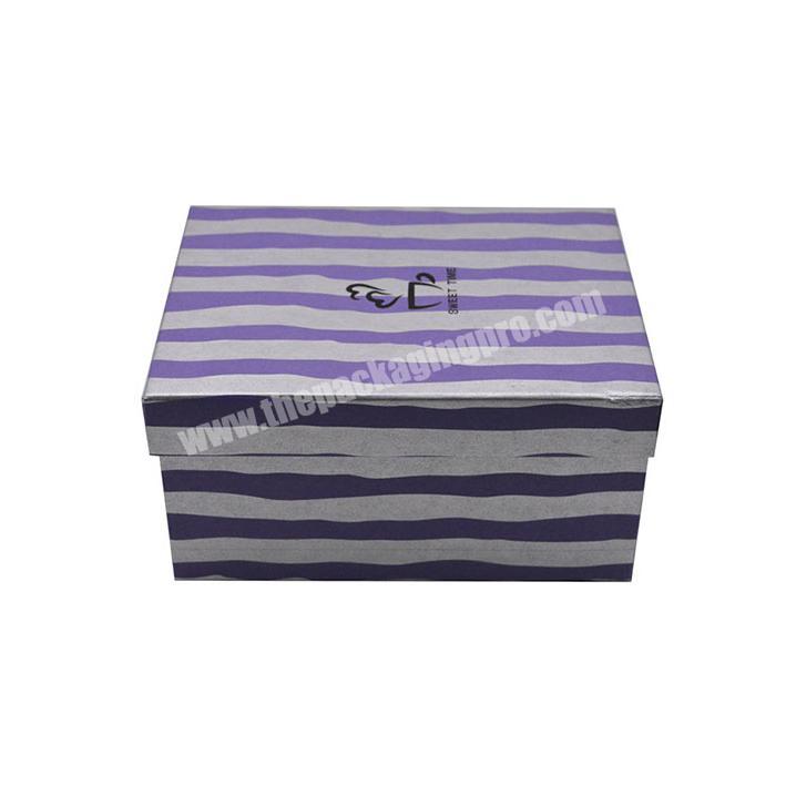 Wholesales Custom logo printing lid and bottom gift cardboard base boxes 2 piece box ribbon with foam insert for clothes,scarf