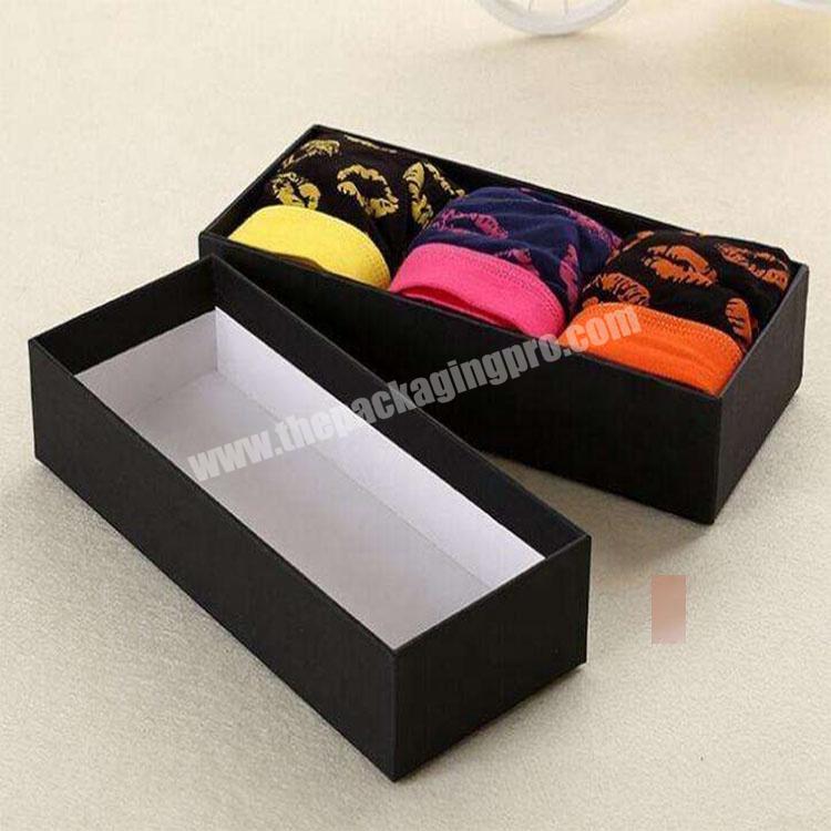 wholesales Elegant underpants and socks paper packaging box with ribbon