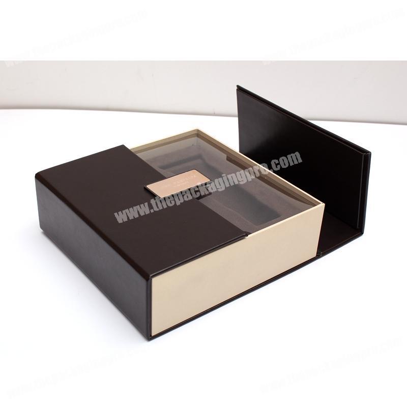 Wholesaloe custom two door design paper perfume box manufacturers, fragrance oil box