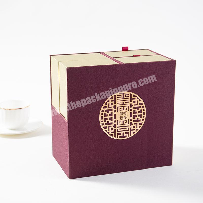 whose sales custom box rigid multi-layer art paper box pro table special elegant mooncake paper packaging  box for mooncake