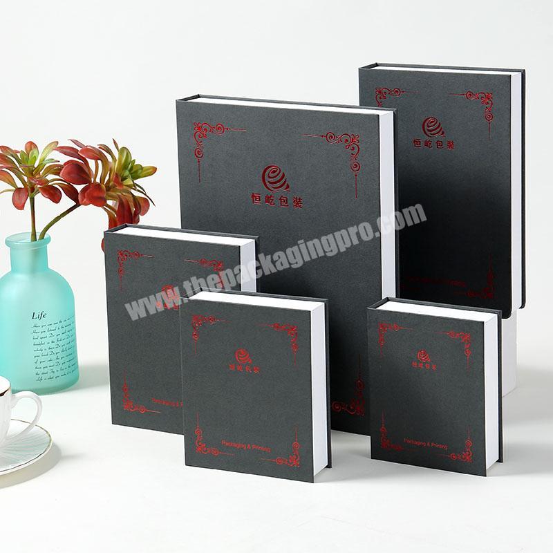 whose sales different kinds of book shape customer Logo  Gift Boxes Packaging Rigid Paper Gift Box for gift