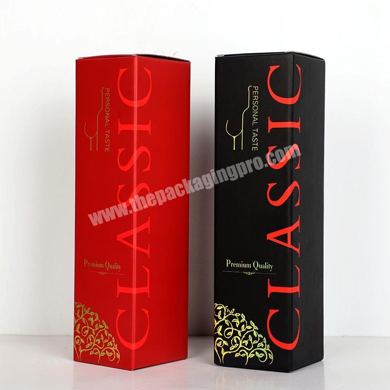 Wine corrugated packaging foldable box