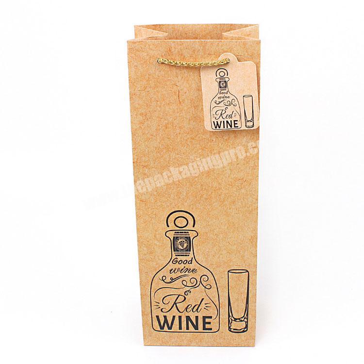 wine gift bags with paper panel for custom paper gift bags wine bottle