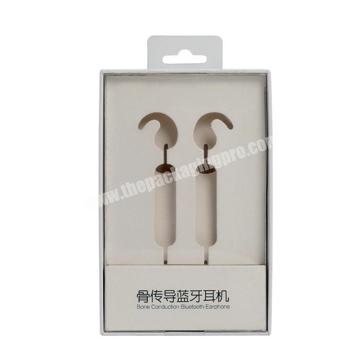 With Clear PVC Lid  Electronic Headphone Earphone Hanging Packaging Box