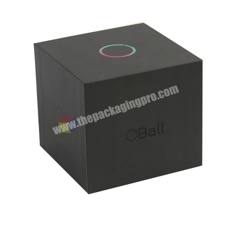 with lids and logo print luxury custom black candle box