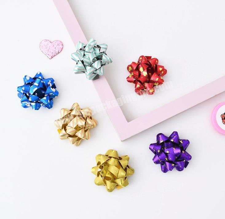 Wrapping gift bow colorful ribbon bow for gift decoration