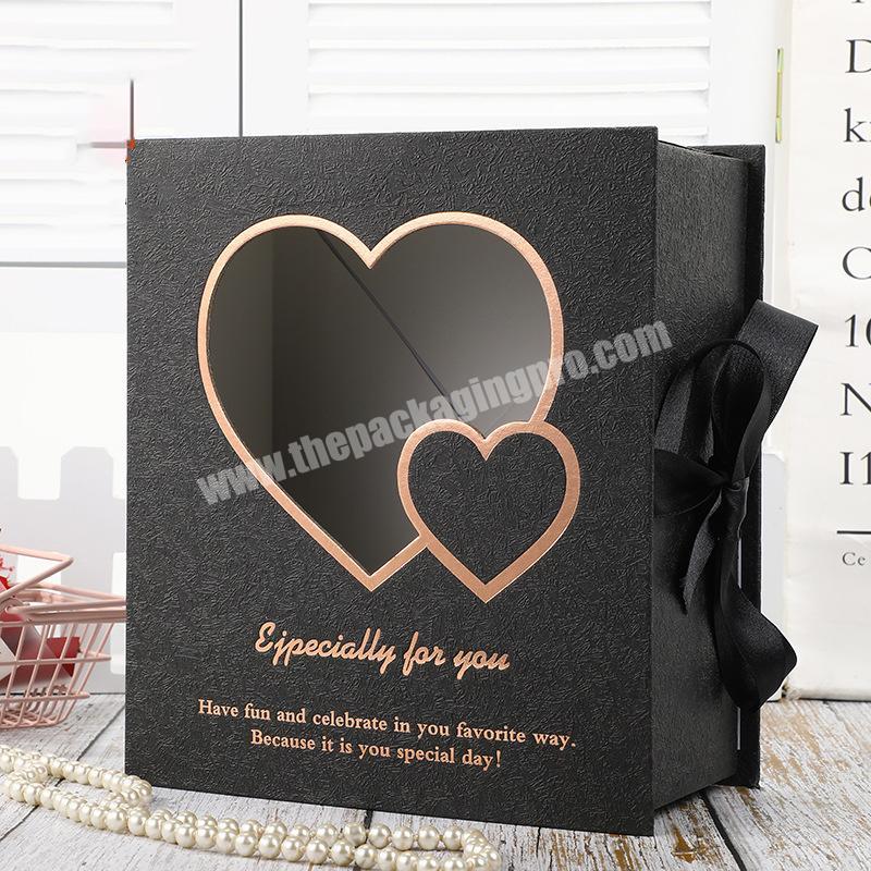 Wrapping Gift Case Gift Box Foldable Flower Living Room Wedding Portable Beautiful jewelry box Foldable Jewelry Box
