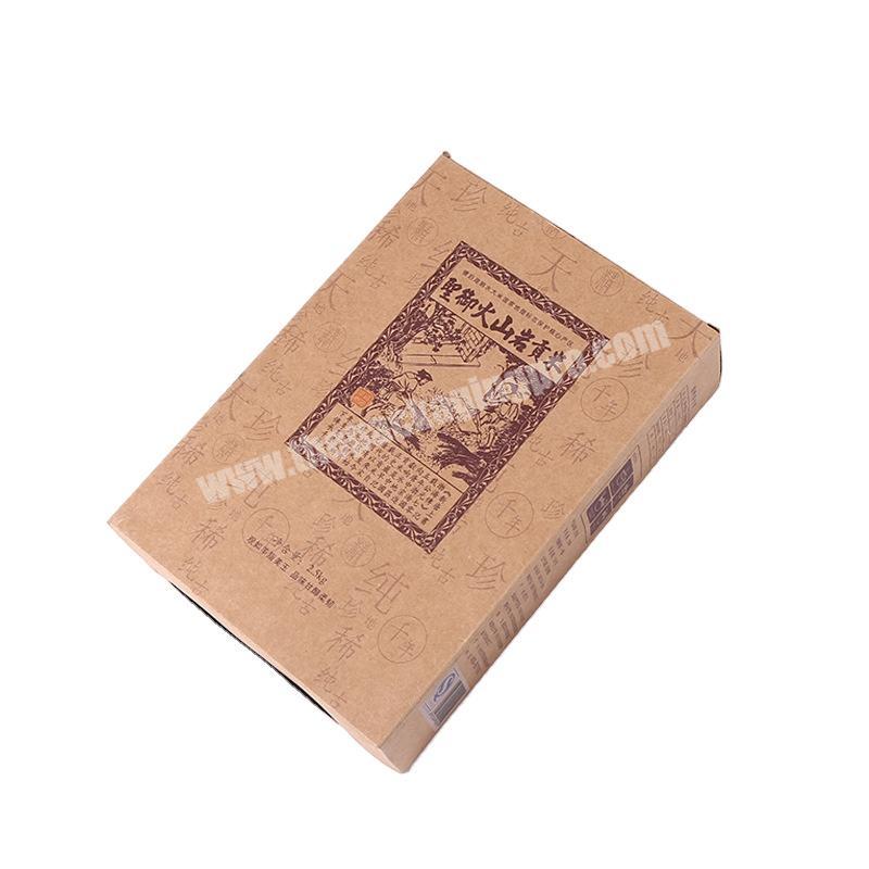 Yiwu cheap custom kraft paper packaging box tea packaging gift box black printing toy clothes short sleeve packaging box