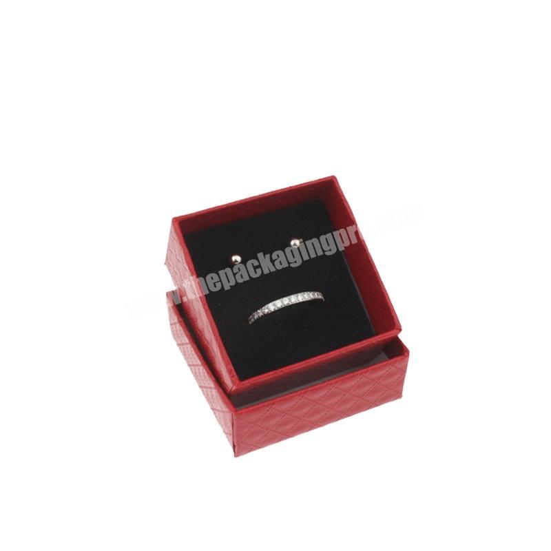 Yiwu custom made jewelry box jewelry ring with high-grade flocking lining gift box made jewelry bracelet box
