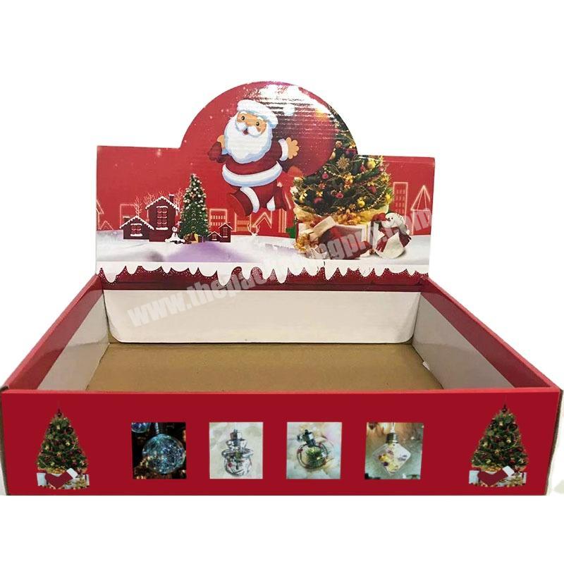 Yiwu Factory Customized Holiday Box Christmas Gift Box Full Color Printing Corrugated Paper Gift Packaging Foldable Display Box