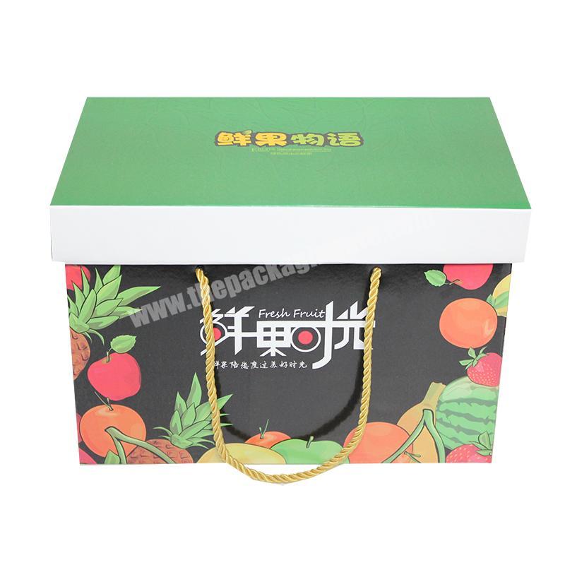 Yongjin Cardboard packaging box gift Fruit kraft fruit delivery box