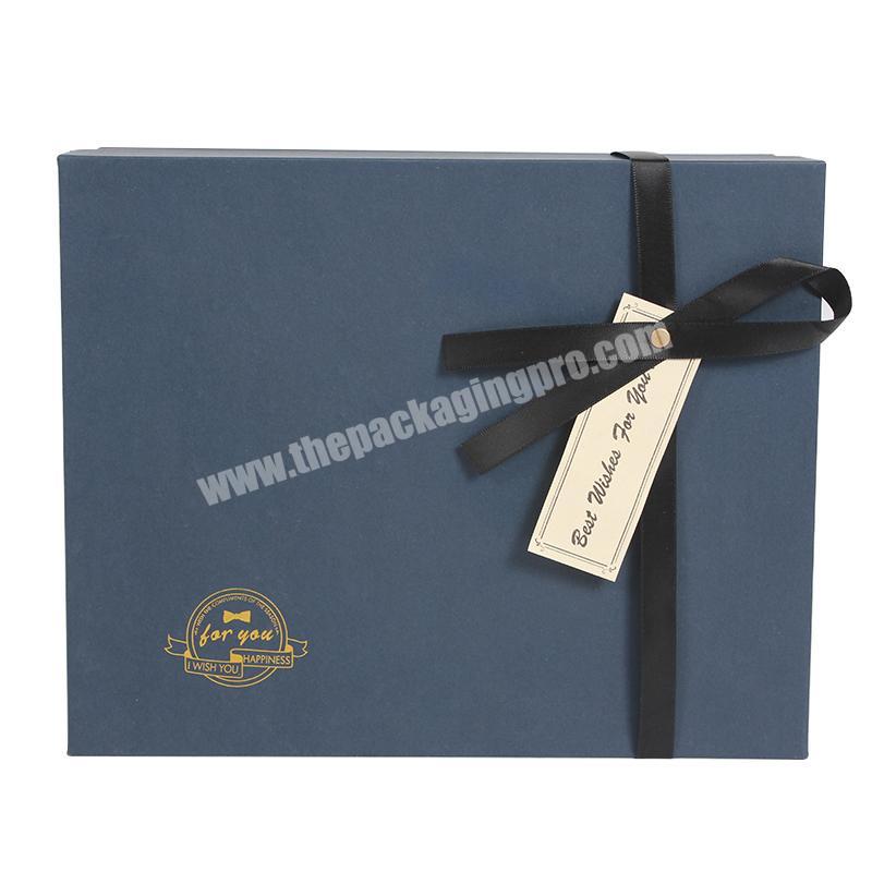 Yongjin Custom Cardboard Suitcase Advent Biodegradable Black Magnetic Apparel Bra Boutique Gift Paper Box