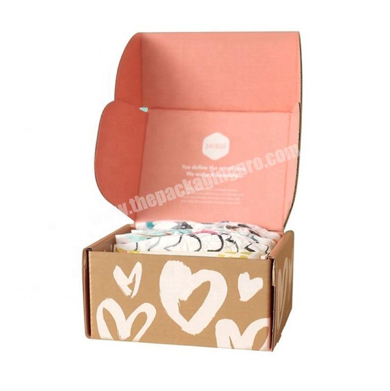 Yongjin Custom Design Biodegradable Shipping Packaging Box Paper Mailer Postage Bag