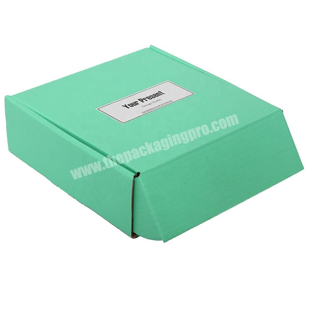 Yongjin Custom Eco friendly Blue Corrugated Paper Wig Packaging Gift Box with Logo