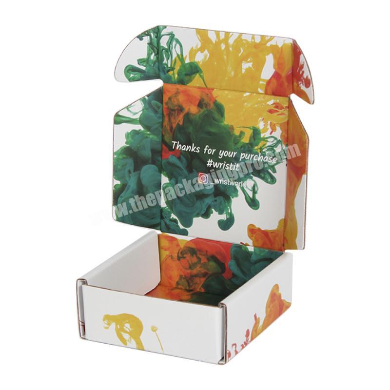 Yongjin custom eco friendly color printing corrugated paper friendly packaging shipping box