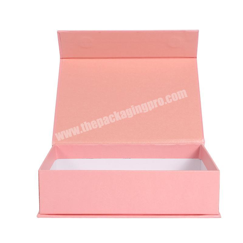 Yongjin Custom Made High-grade Flip-over Book-shaped Paper Packaging Box Rectangular Gift Box Cosmetics Packing Box