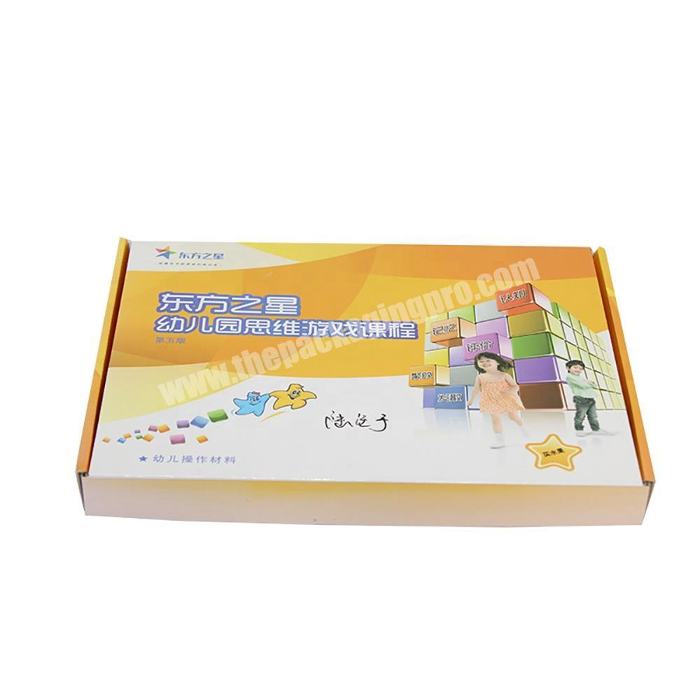 Yongjin Custom Packing Colorful Eco-friendly Toy Paper Box for Child