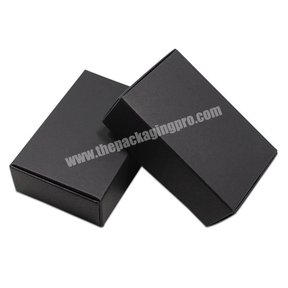 Yongjin Custom Printed Empty Black Carton DIY Small Gift Packing Box