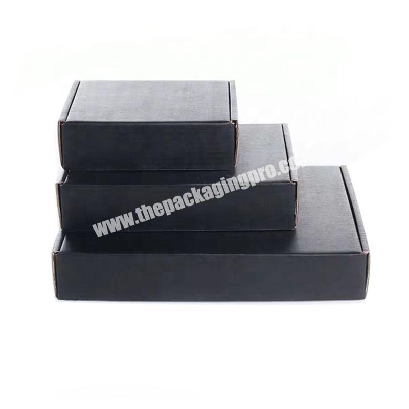 Yongjin Folding Design Shipping Packaging Kfrat Black Cardboard Mail Box for Mug