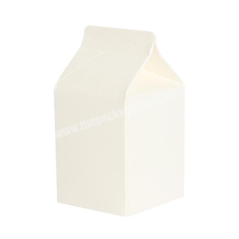 Yongjin Hot Sale Cheap Custom Base Shape 500ml 450ml Liquid Milk Gable Top Pack Box