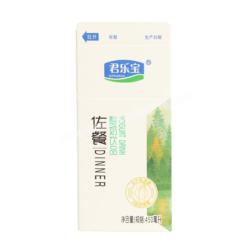 Yongjin Hot Sale Cheap Custom Gable Top &Other milk Packaging Carton Box 1000ml