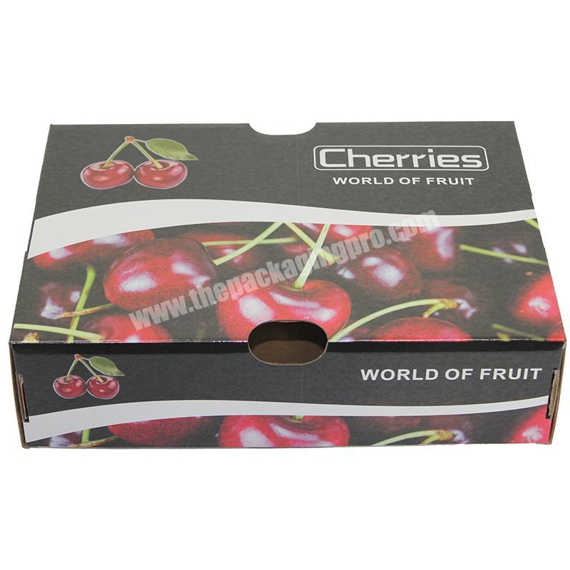Yongjin Hot sale corrugated carton customized printing high quality cherry fruit packaging box