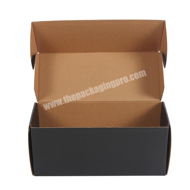 Yongjin hot sale customized CMYK printing matte black mailer box