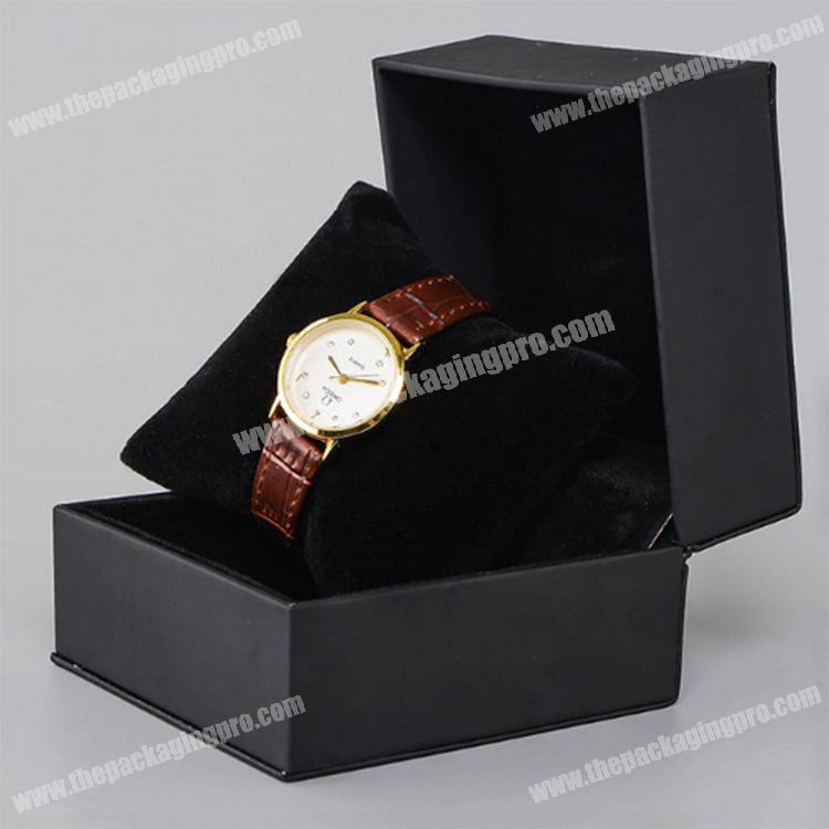Zcai factory wholesale high quality fashion desgin black gift box for watch