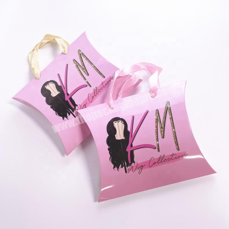 Custom Logo Print Pink Color Hair Boxes Wig Packaging Box For Hair Extension - Buy Hair Box Packaging,Custom Hair Boxes,Packaging Box For Hair Extension.