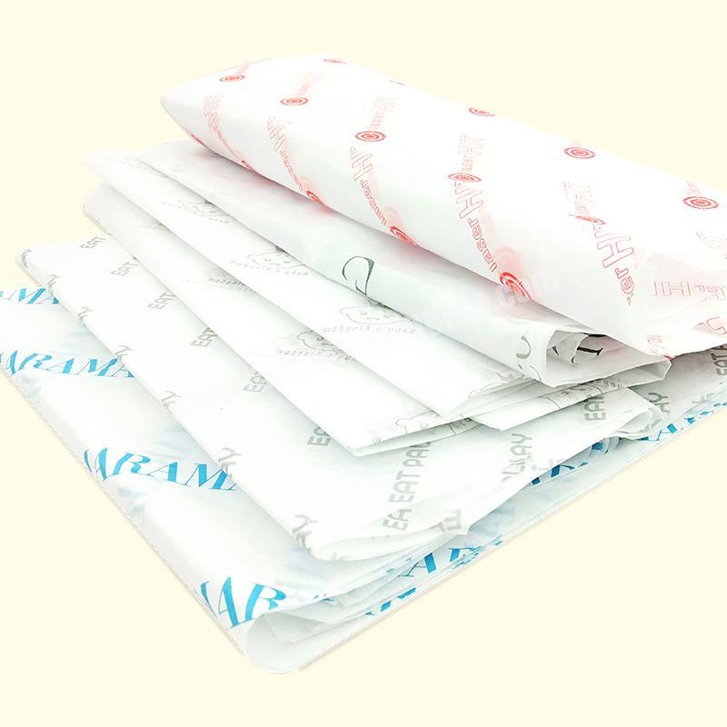 1 color print custom logo white tissue wrap paper