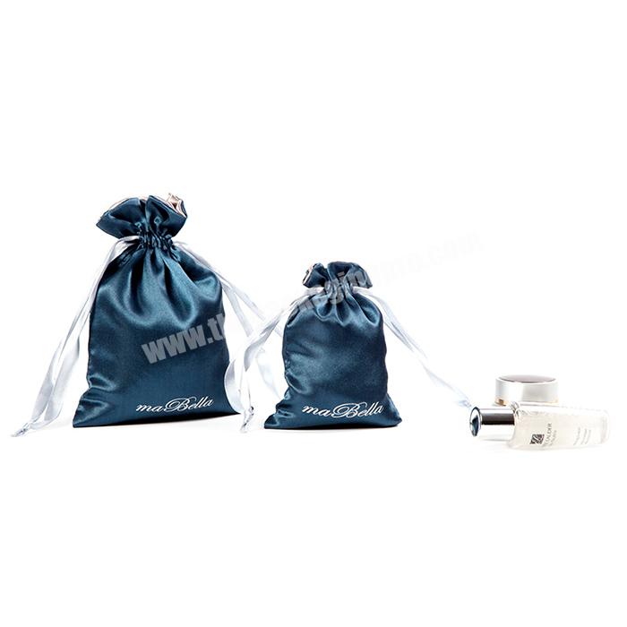 2020 Wholesale Custom high quality Luxury Silk Jewelry Packaging Bag With Drawstring