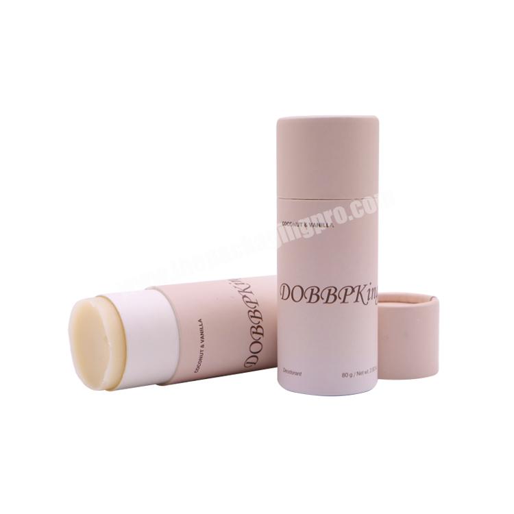 2Oz Eco Friendly Empty Paper Push Up Deodorant Roll On Biodegradable Cylinder Cardboard Tubes Packaging