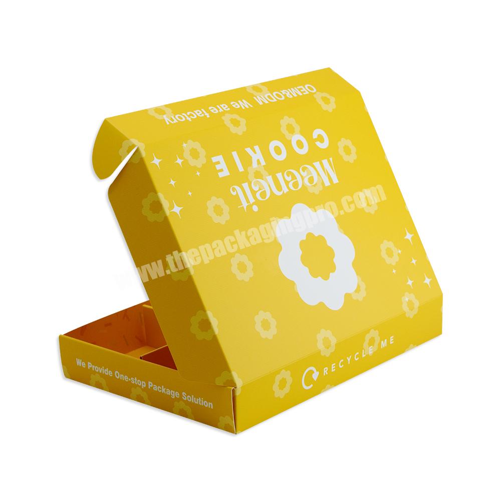 350G Food Grade Mochi Donut Box Packaging Mailer Box for 6 Pieces Donuts Pack with Customized