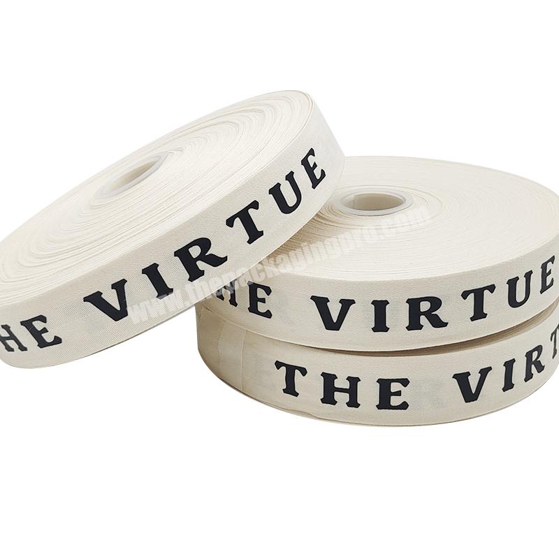 3D embossed design printed recycled 34\ polyester grosgrain satin ribbon with logo brand