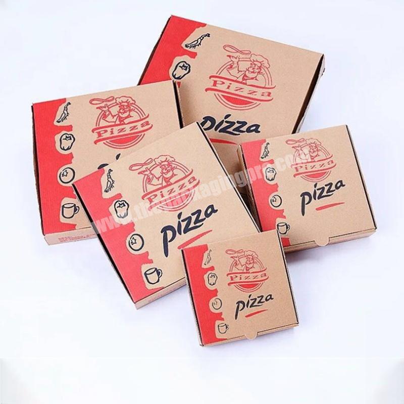 79101216 inch Wholesale custom printed packaging box with logo cardboard biodegradable kraft paper pizza boxes