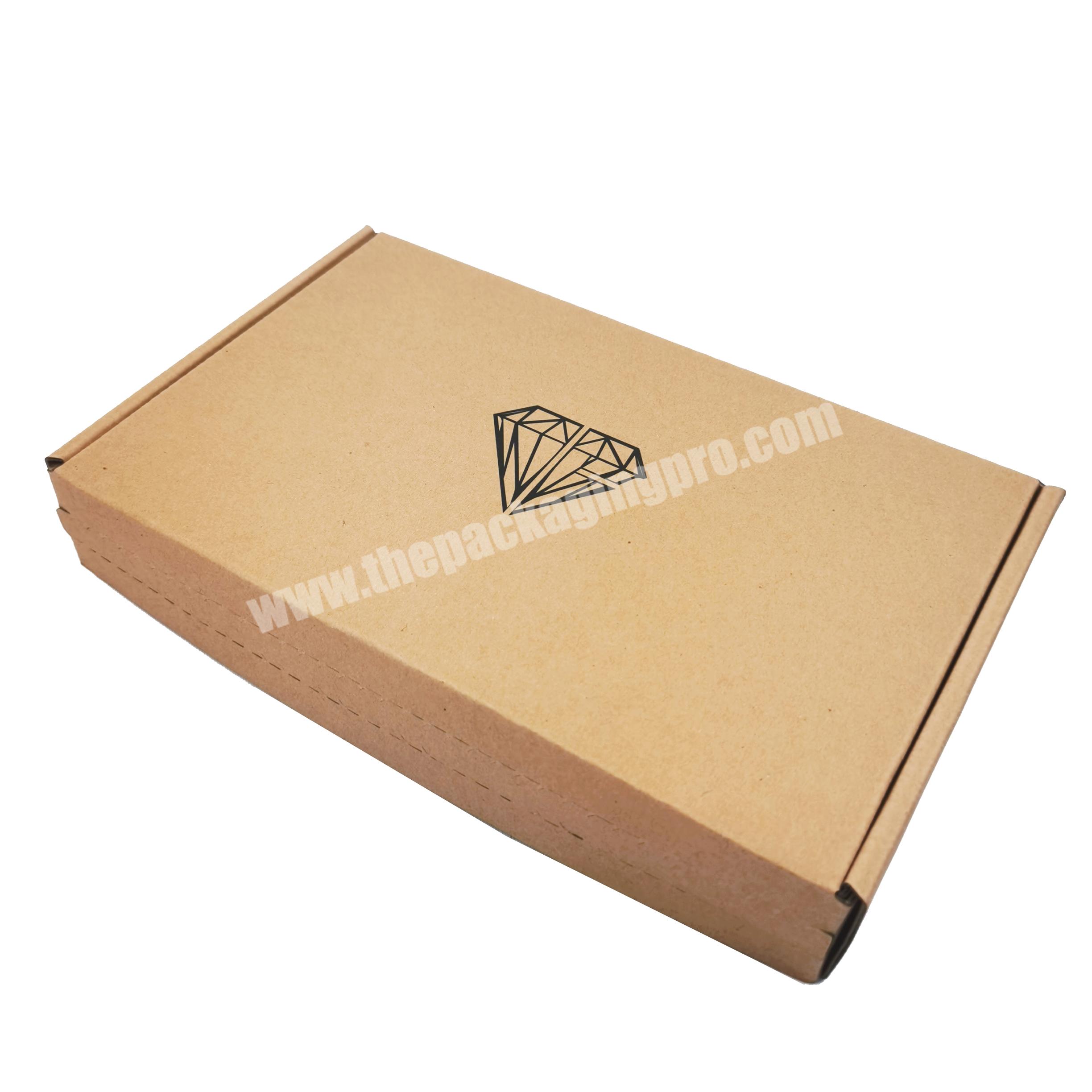 Beautiful custom  mailer boxes with tear strip shipping boxes corrugated carton gift box packaging for  Lashes Wig Cosmetic