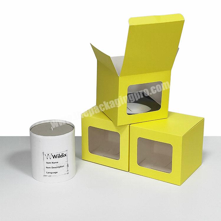 Biodegradable Cheap Package Custom Folding Candle Box For Jar