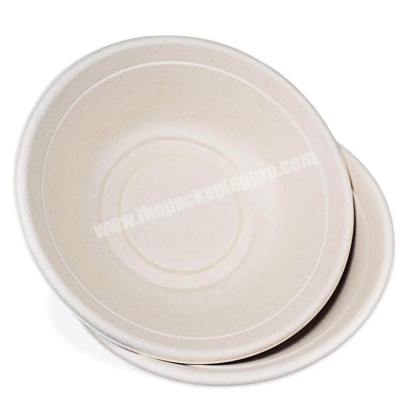 Biodegradable Compostable 1-Comp Sugarcane Pulp Paper  Bowl Meal Box Lunch Plate